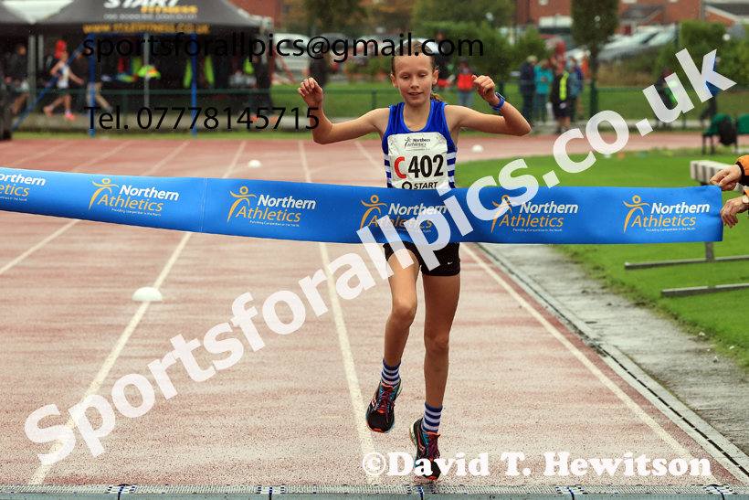 Girls Under-13s 2025 Northern Athletics Autumn Road Relays, Leigh, Lancashire. Photo: David T. Hewitson/Sports for All Pics